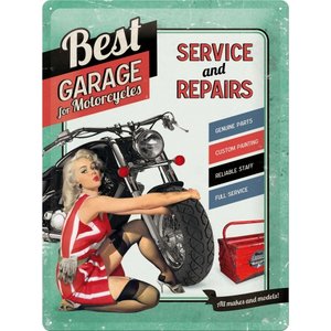 Cover Vintage-Blechschild: Best Garage | Heel Verlag