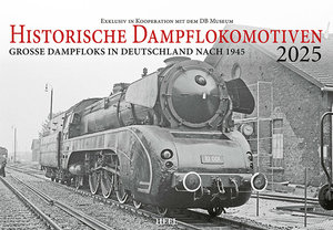 Cover Kalender Historische Dampflokomotiven 2025 | Heel Verlag