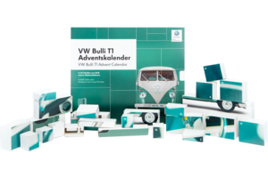 Cover VW Bulli T1 Adventskalender 2019 - Bau Deinen eigenen VW Bus | Heel Verlag