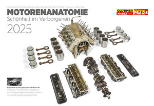 Cover Kalender Motorenanatomie 2025 | Heel Verlag