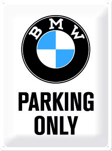Artikelbild Retro-Blechschild: BMW parking only | Heel Verlag