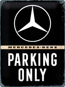 Artikelbild Vintage-Blechschild: Mercedes Parking only | Heel Verlag